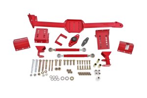 Ford Shelby GT500 Watts Link - BMR Suspension - Body Mount, Rod Ends, Adjustable Axle Clamps - Red - `07-`14 Ford Shelby GT500 Watts Link - BMR Suspension - Body Mount, Rod Ends, Adjustable Axle Clamps - Red - `07-`14